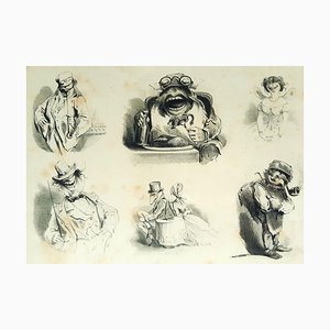 Monorganorama - Suite of 5 Original Lithographs by A. Grevin - 1858 1858-ZCI-758954