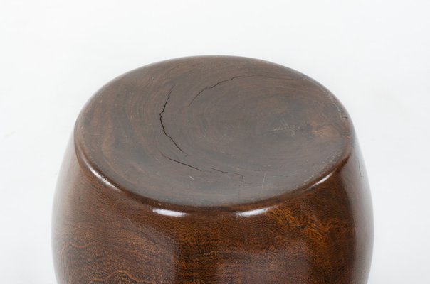 Monoxyl Wood Stools from Senegal, 1950s, Set of 2-US-1723855