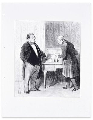 Monsieur Par suite De La Fusion... - Lithograph by H. Daumier - 1845 1845-ZCI-757334