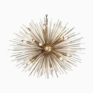 Monumental Brass Sputnik or Urchin Chandelier, 1970s-VLZ-631834