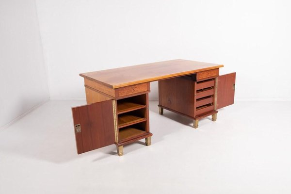 Monumental Danish Modern Executive Desk, 1950s-KMC-900683