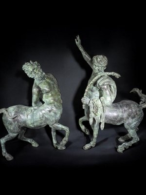 Monumental Furietti Centaurs in Bronze, 1950, Set of 2-FDW-2024415