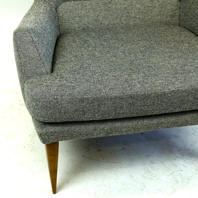 Monumental Grey Austrian Mid-Century Wingback Armchair by Oswald Haerdtl-MH-1066362