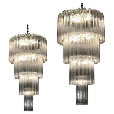 Monumental Italian Murano Glass Tronchi Chandeliers, Set of 2-MBH-1032728