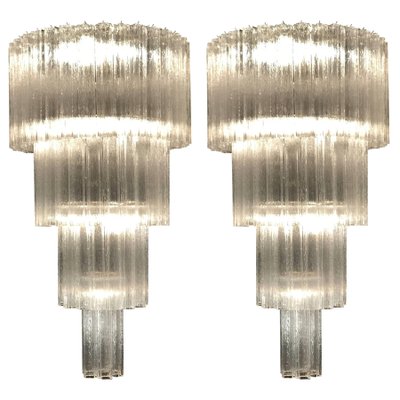 Monumental Italian Murano Glass Tronchi Chandeliers, Set of 2-MBH-1032728