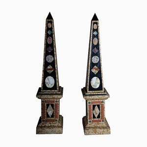 Monumental Marble Obelisks, Set of 2-FLW-1402325