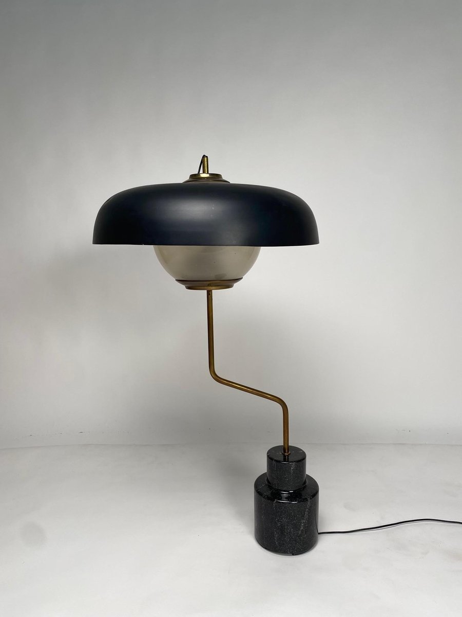 Monumental Mikado Table Lamp in Brass by Luigi Caccia Domini for Azucena, Italy, 1963