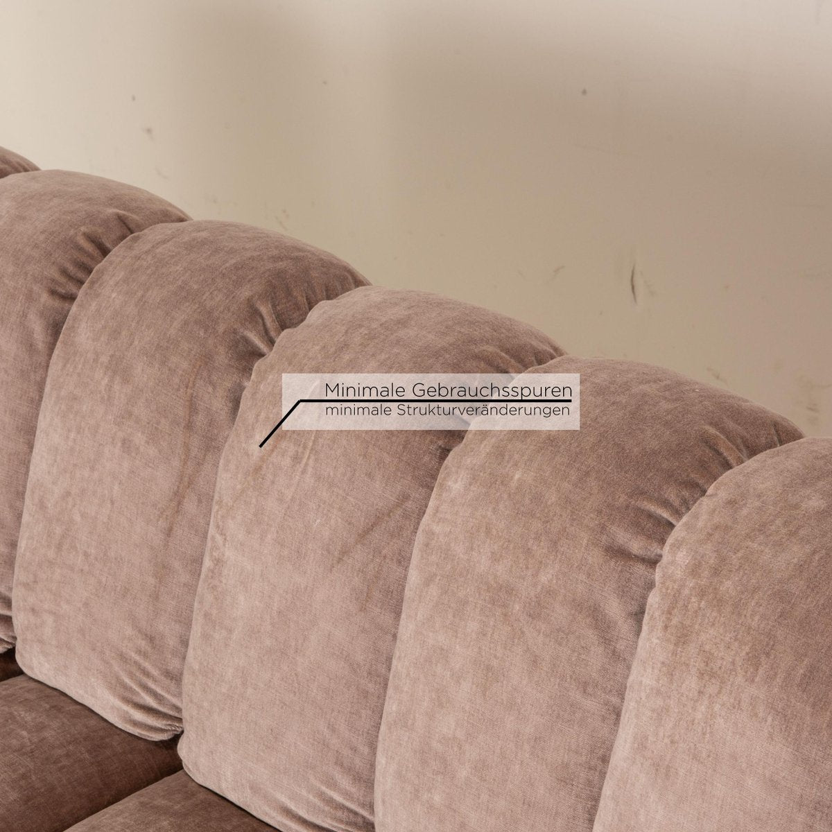 Moonkraft 3-Seater Sofa in Brown Fabric from Bretz