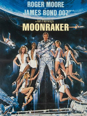 Moonraker Film Announcement Poster with Roger Moore-GPP-1185161