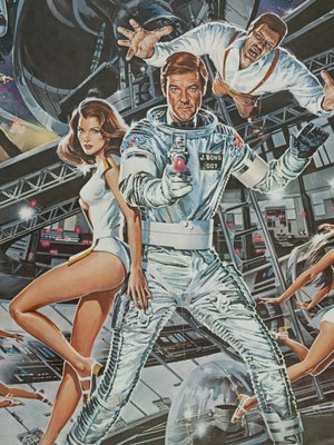 Moonraker Movie Poster with Roger Moore-GPP-1185148