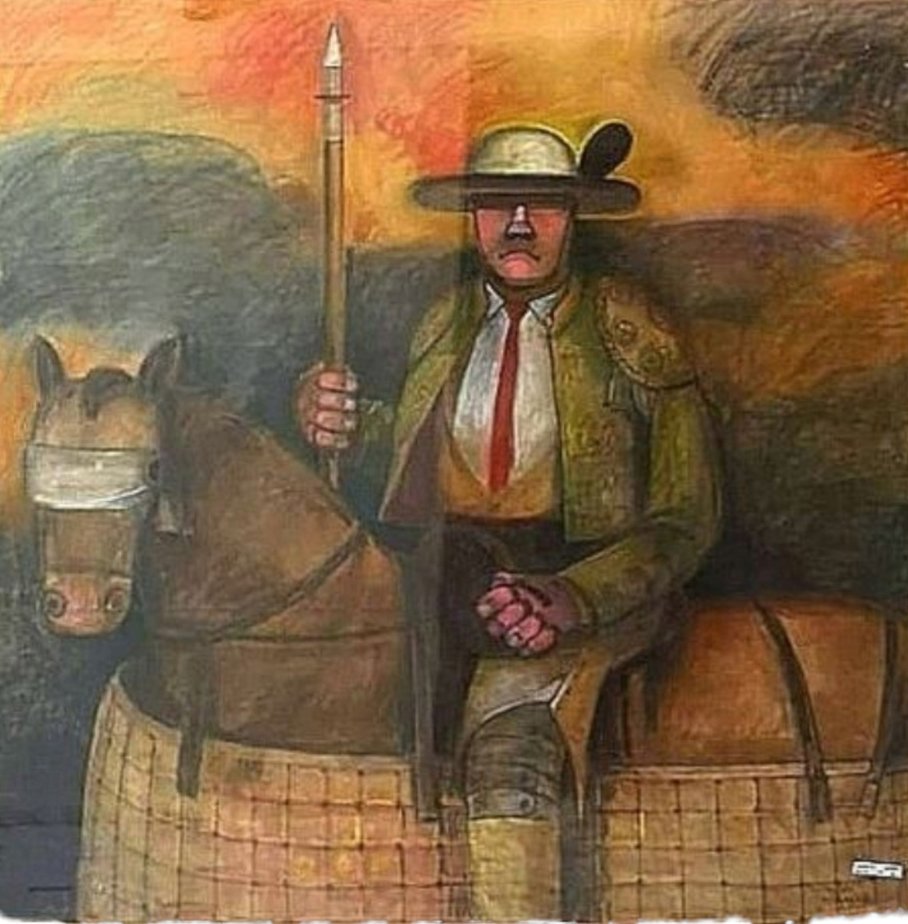 Morales, Figurative Composition, 20th Century, Colored Sketch