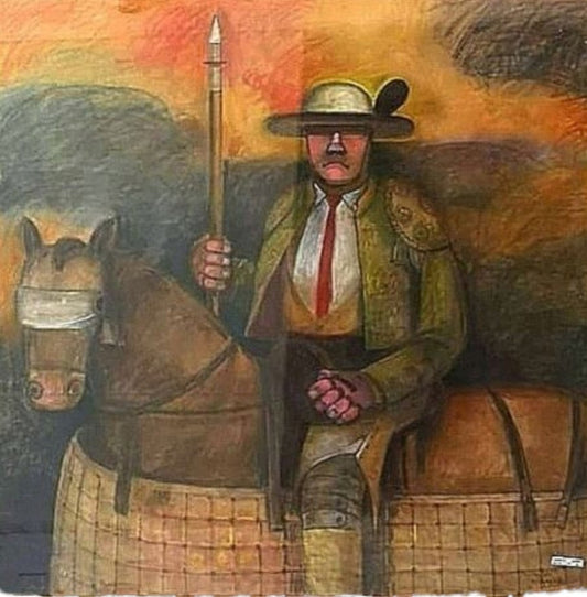 Morales, Figurative Composition, 20th Century, Colored Sketch