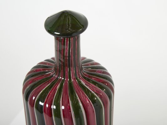 Morandiana Series Bottle in Murano Glass by Gio Ponti and Paolo Venini, 1982-YJA-1395025