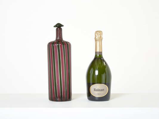 Morandiana Series Bottle in Murano Glass by Gio Ponti and Paolo Venini, 1982-YJA-1395025