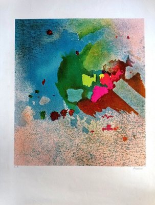 Mordecai Ardon, Abstract Composition, 1970s, Lithograph-NRC-1396884