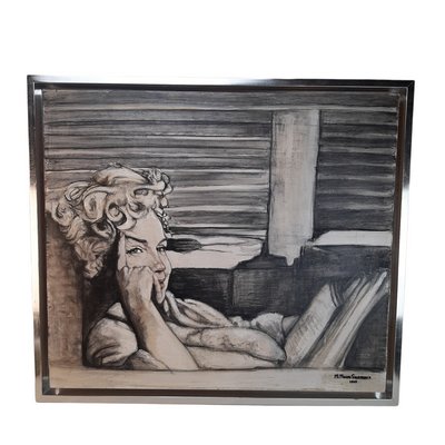 Moreno Salamanca, Marilyn Monroe, 2017, Oil on Wood-TCS-1155181