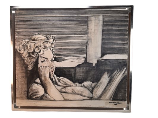 Moreno Salamanca, Marilyn Monroe, 2017, Oil on Wood-TCS-1155181