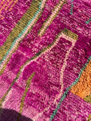 Moroccan Bold Pink Berber Rug-QJU-2019750