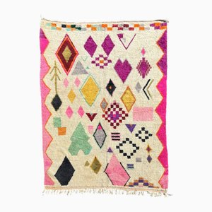 Moroccan Bold Pink Berber Rug-QJU-2019760