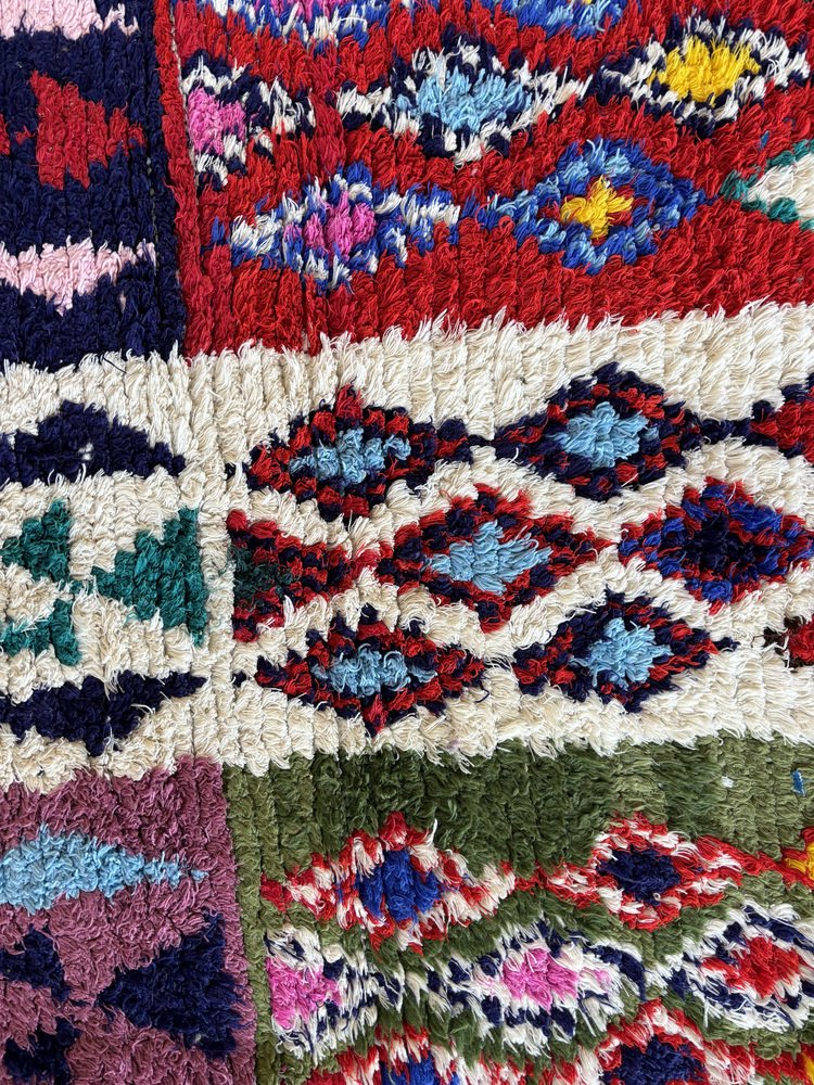 Moroccan Boucherouite Berber Rug, 1980s