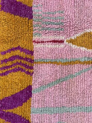 Moroccan Handwoven Abstract Wool Rug-QJU-2033420