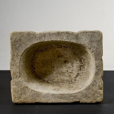 Mortar Tray in Hand-Worked Stone Container-RAQ-1749276