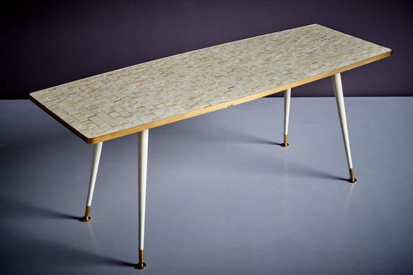 Mosaic Coffee Table in the style of Gustav Klimt, Germany, 1950s-SFD-1776455