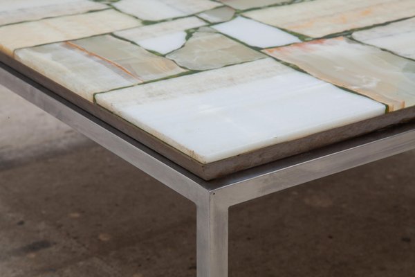 Mosaic Marble End Table, 1960s-KL-620451