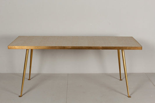 Mosaic Sofa Table in Gray and Gold attributed to Berthold Müller, 1950s