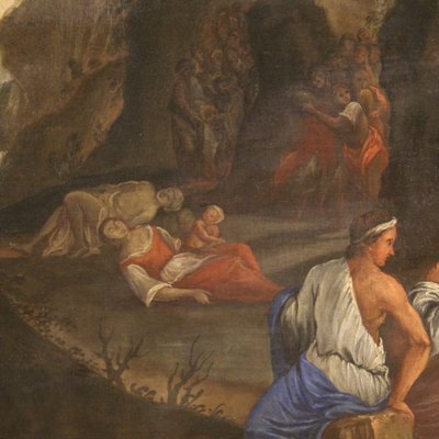 Moses Drawing Water from the Rock, 18th Century, Oil on Canvas, Framed-RP-1798206