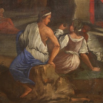 Moses Drawing Water from the Rock, 18th Century, Oil on Canvas, Framed-RP-1798206