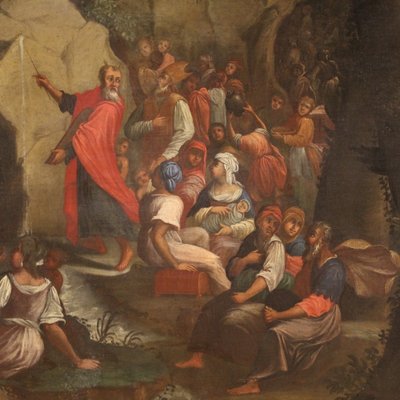 Moses Drawing Water from the Rock, 18th Century, Oil on Canvas, Framed-RP-1798206