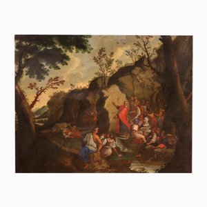 Moses Drawing Water from the Rock, 18th Century, Oil on Canvas, Framed-RP-1798206