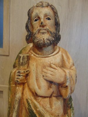 Moses Figure in Limewood, 1890s-CAQ-1407909