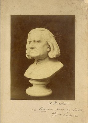 Moses Jacob Ezekiel, Bust of Franz Liszt, Photographic Print, 1880s-ZCI-871015