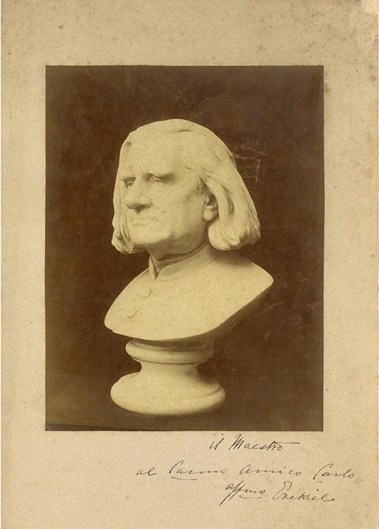 Moses Jacob Ezekiel, Bust of Franz Liszt, Photographic Print, 1880s