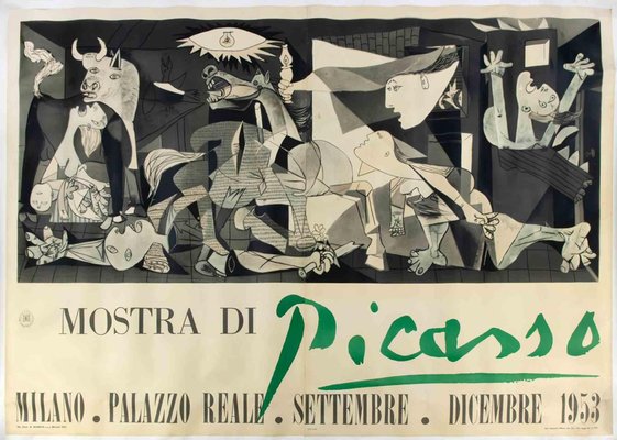 Mostra di Picasso Exhibition Poster Depicting Guernica, 1953-ZCI-2035121