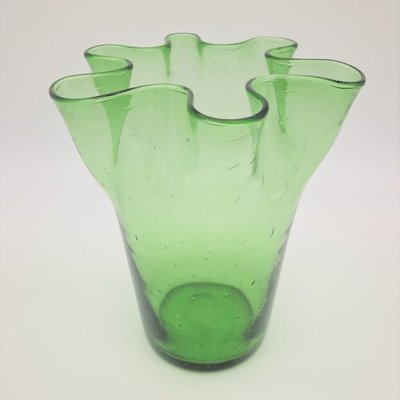 Moth Blown Vase from Empoli, Italy, 1950s-WK-1653449