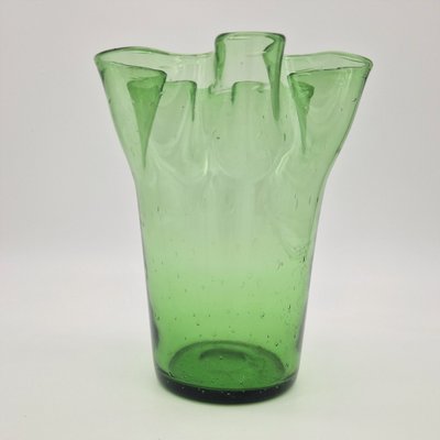 Moth Blown Vase from Empoli, Italy, 1950s-WK-1653449