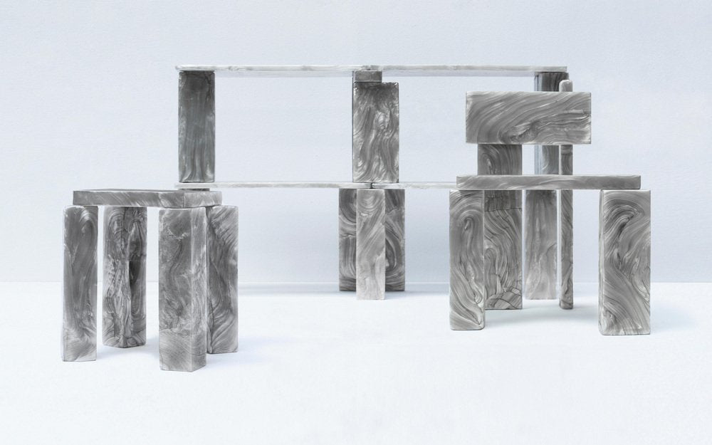 Mother of Pearl Side Table by Marten and Joost