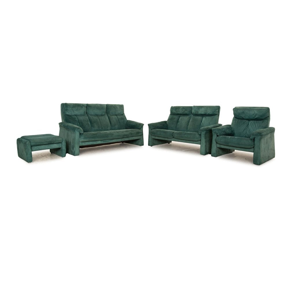 Motion Living Room Set in Turquoise Fabric from Laauser, Set of 4