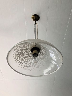 Mottled Glass Pendant Light from Peill & Putzler, 1970s-LBS-909053