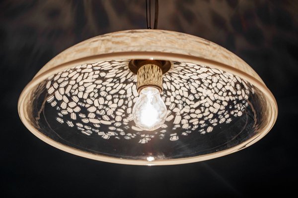 Mottled Glass Pendant Light from Peill & Putzler, 1970s-LBS-909053