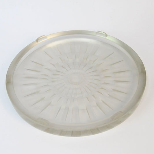 Moulded Glass Trivet by Hunebelle, 1930s