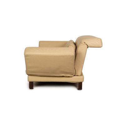 Moule Loveseat in Cream Leather from Brühl-RQW-1748135