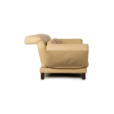 Moule Loveseat in Cream Leather from Brühl-RQW-1748135