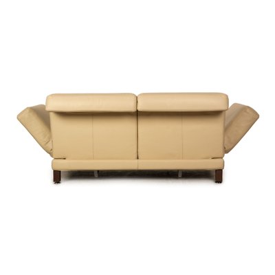 Moule Loveseat in Cream Leather from Brühl-RQW-1748135