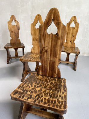 Mountain Chairs, France, 1950s, Set of 6-FQ-1178394