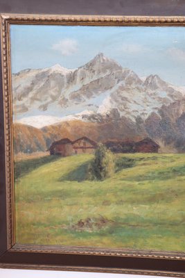 Mountain Landscape, 1930s, Oil on Canvas, Framed-DCO-1347845