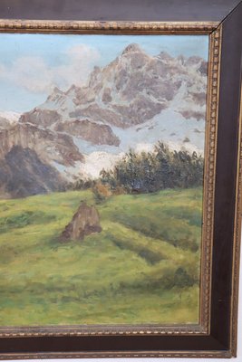 Mountain Landscape, 1930s, Oil on Canvas, Framed-DCO-1347845